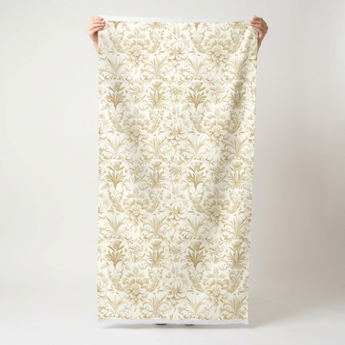 Golden Brocade - Fabric - Painted Paper