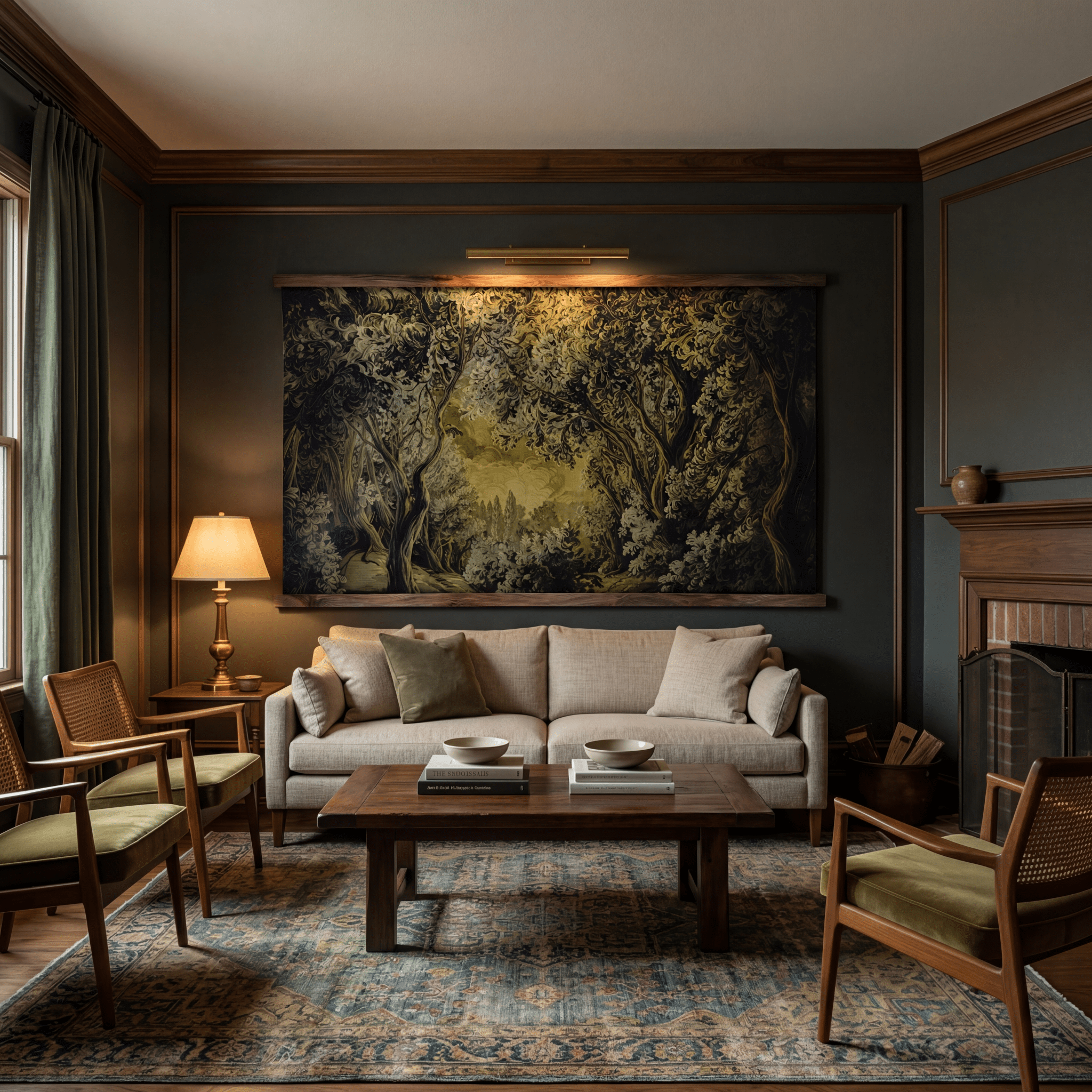 Golden Canopy - Tapestry - Painted Paper
