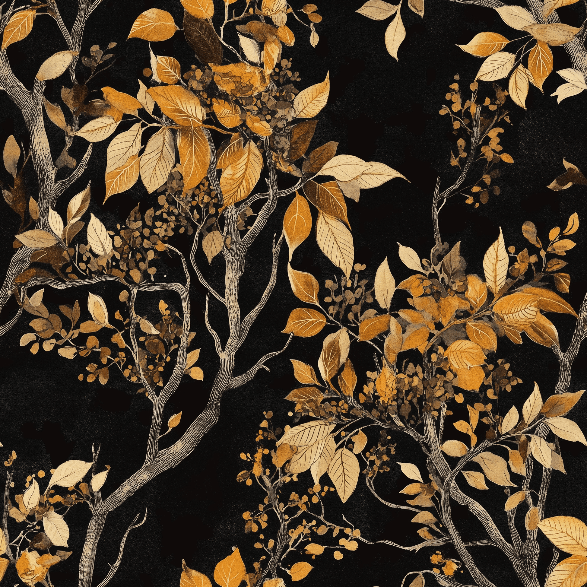 Golden Grove Wallpaper - Painted Paper