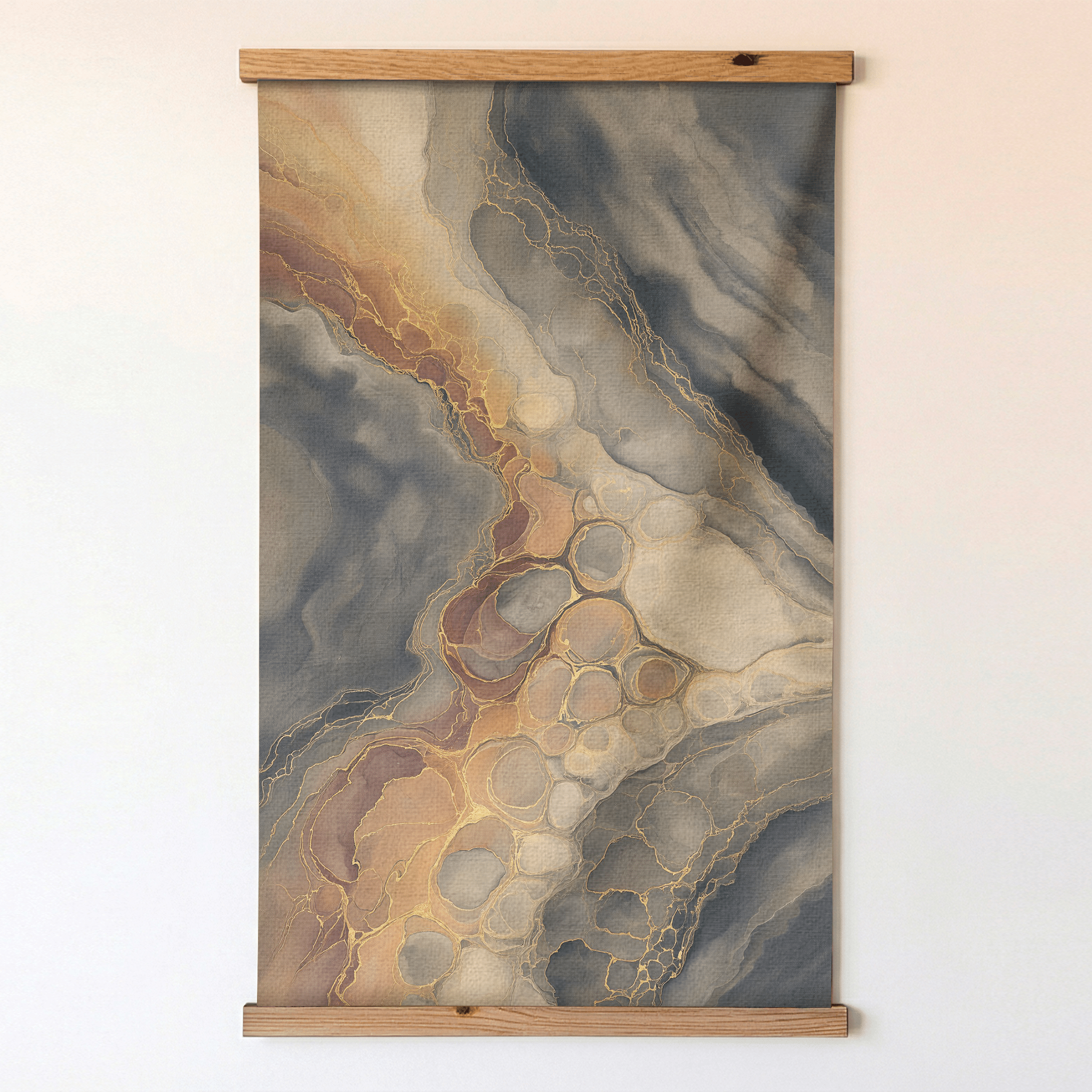 Golden Nectar - Tapestry - Painted Paper