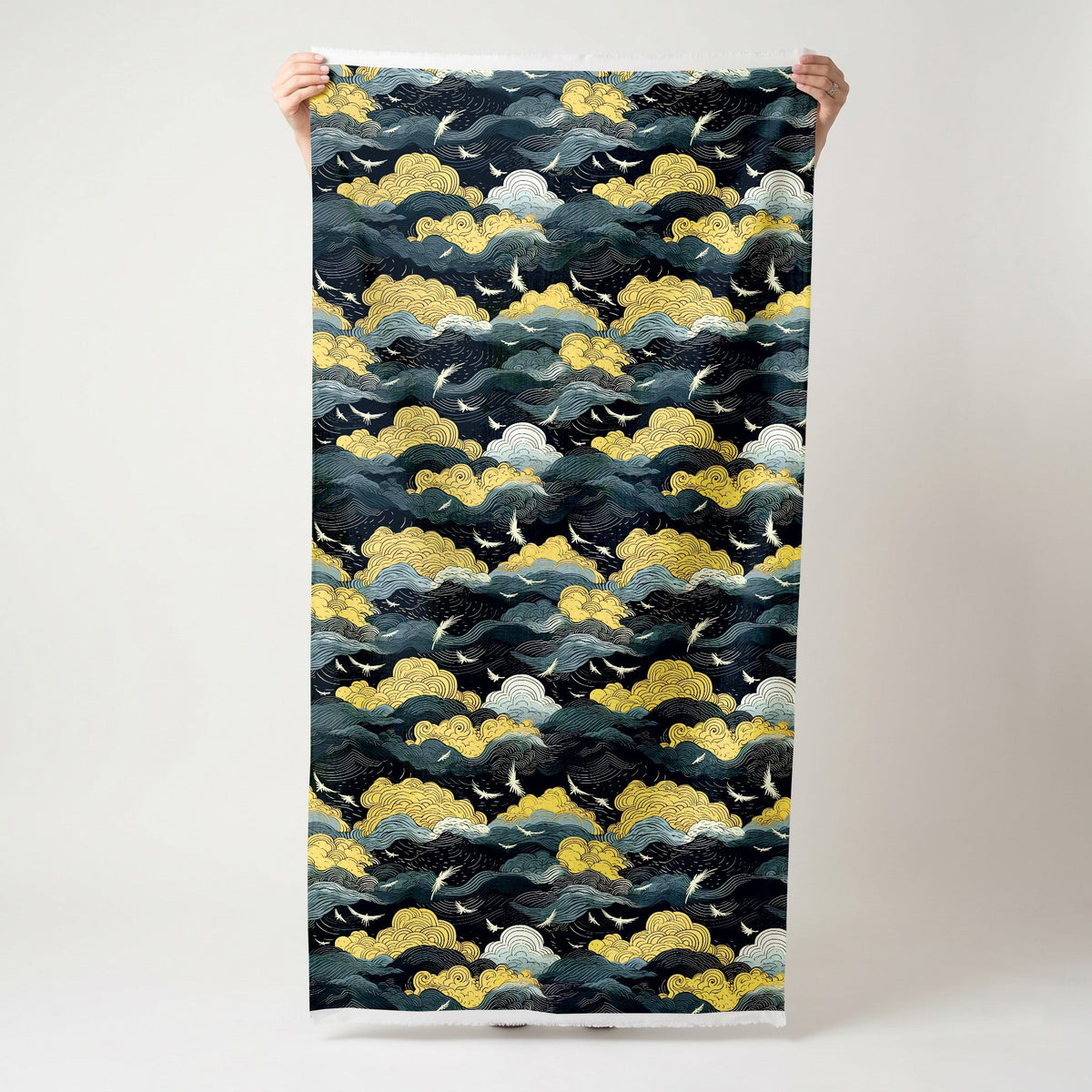 Golden Twilight - Fabric - Painted Paper