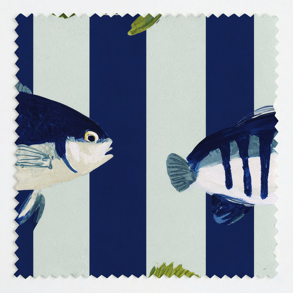 Gone Fishing - Fabric - Painted Paper