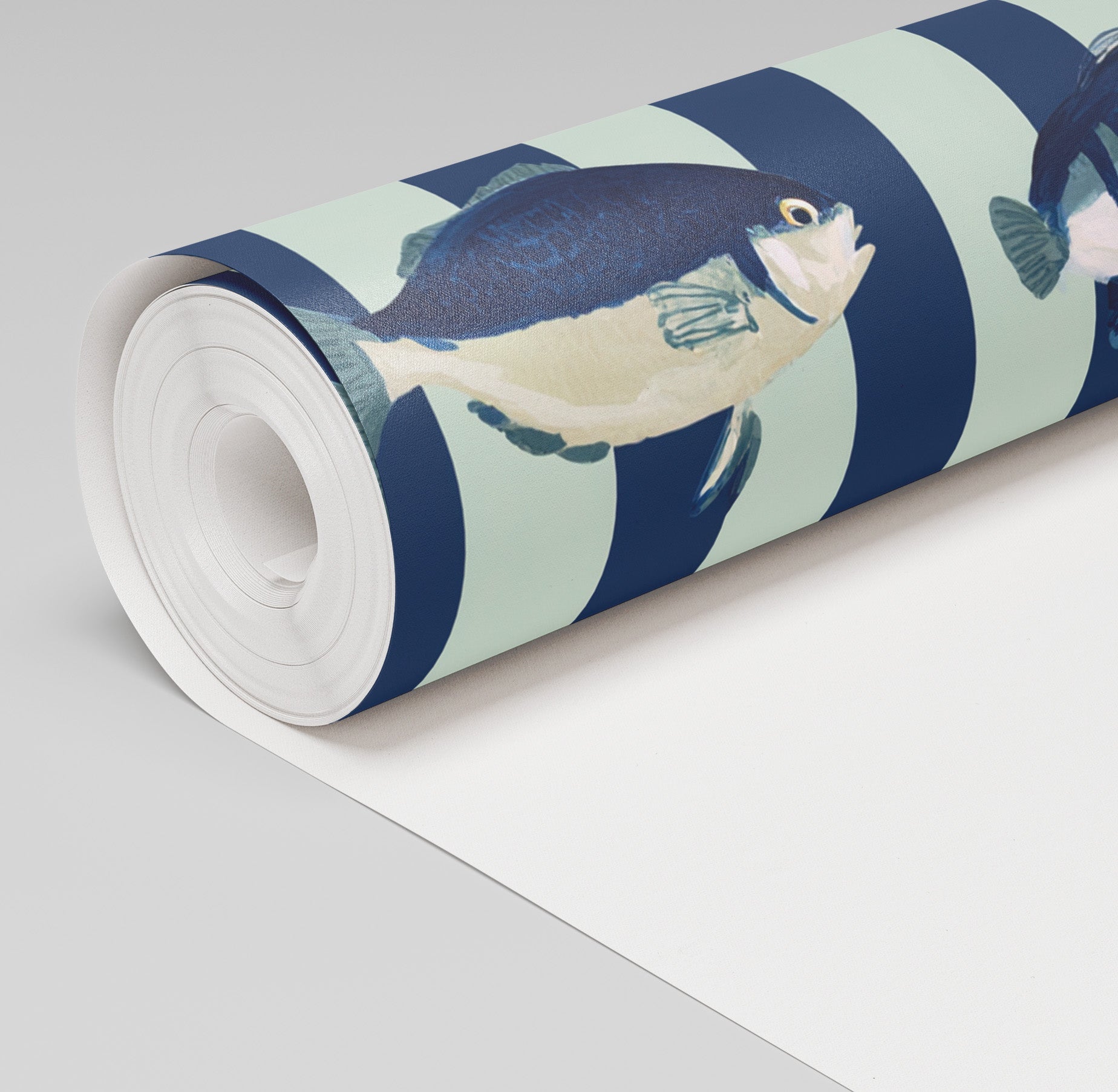 Gone Fishing Wallpaper - Painted Paper