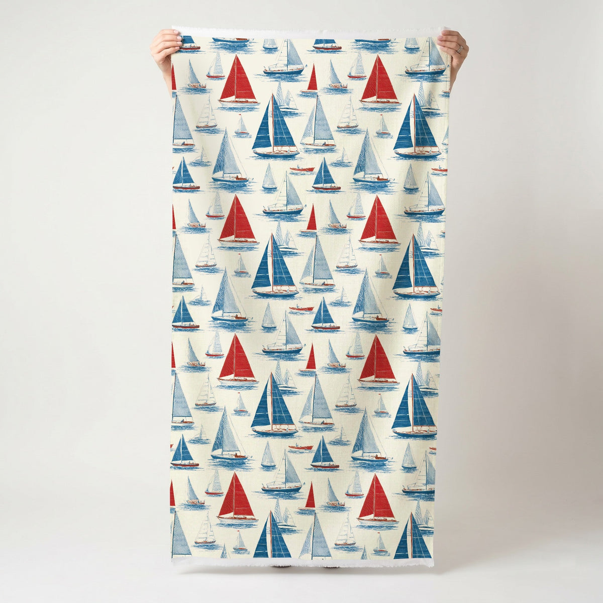 Gone Sailing - Fabric - Painted Paper