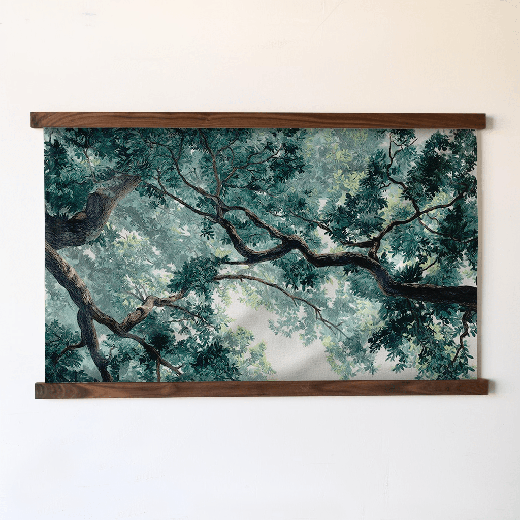 Green Canopy - Tapestry - Painted Paper