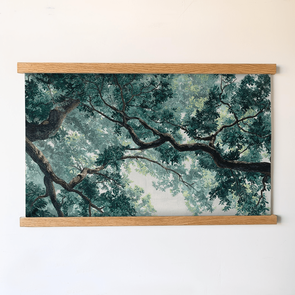 Green Canopy - Tapestry - Painted Paper