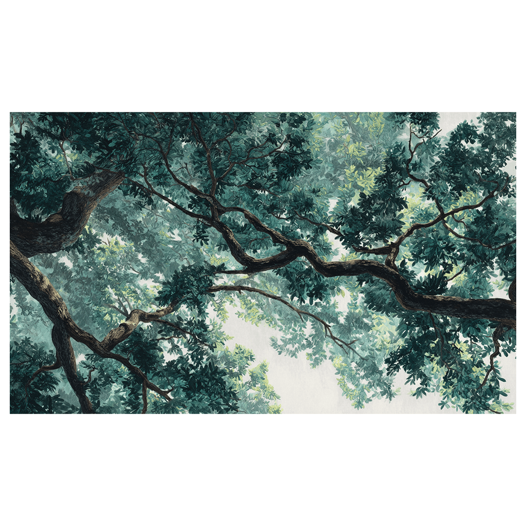 Green Canopy - Tapestry - Painted Paper