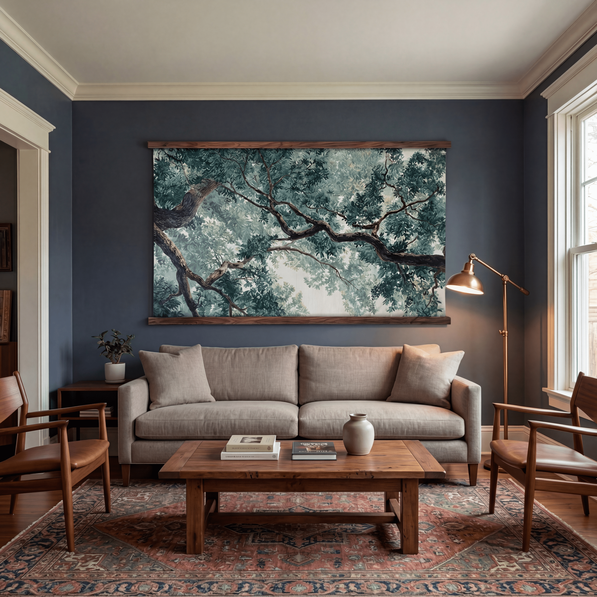 Green Canopy - Tapestry - Painted Paper