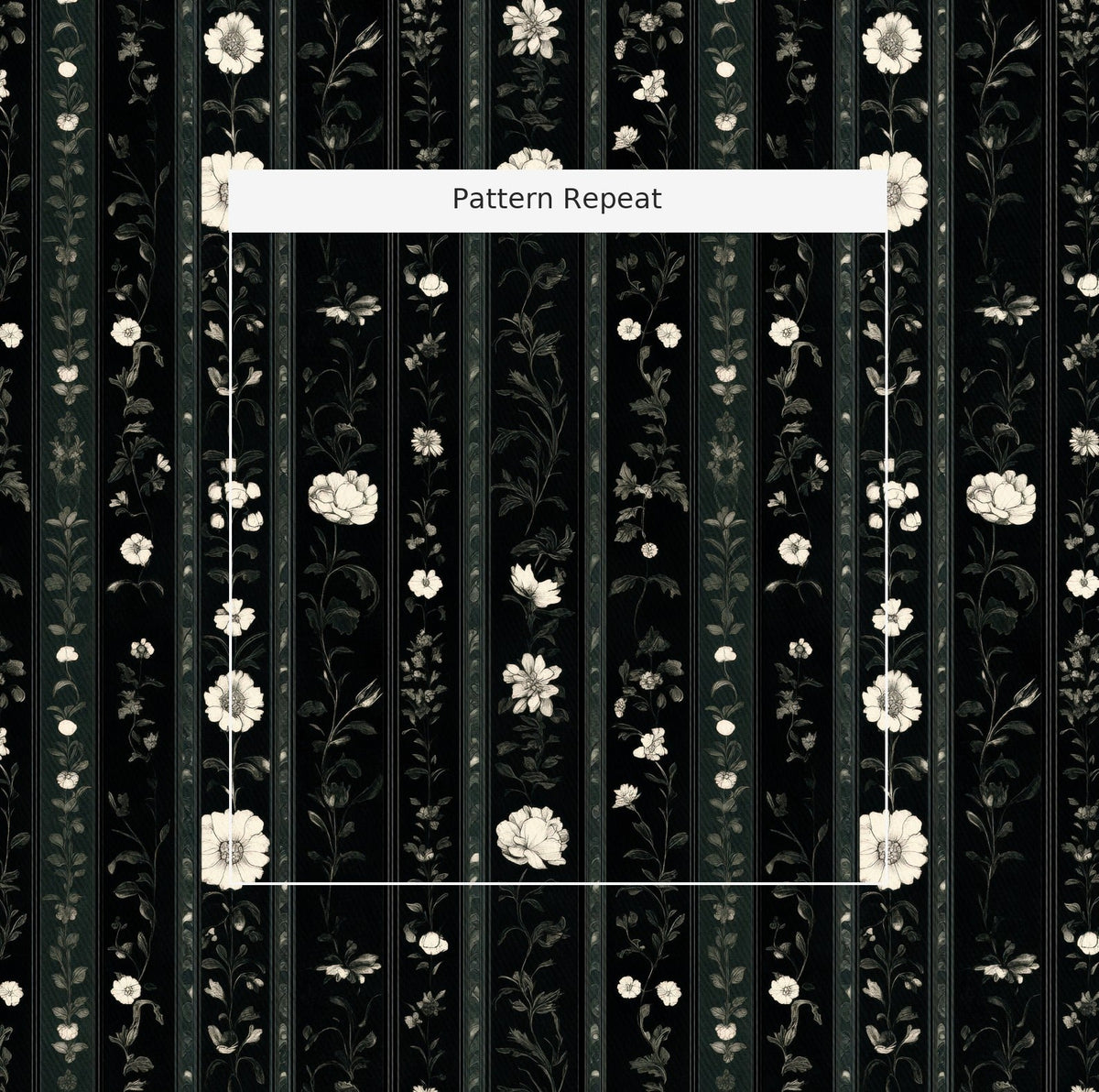 Green Dahlia - Fabric - Painted Paper