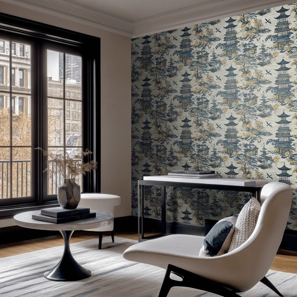 Griffin Faux Grasscloth Wallpaper - Painted Paper