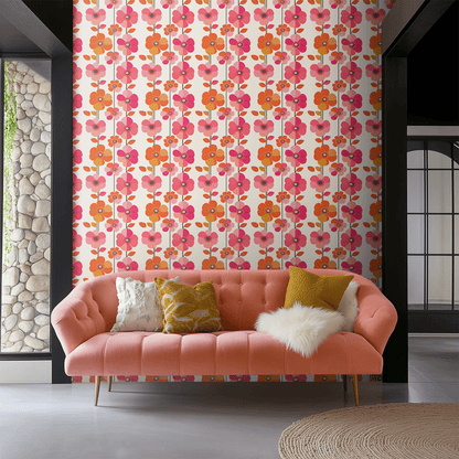 Groovy Garden Wallpaper - Painted Paper