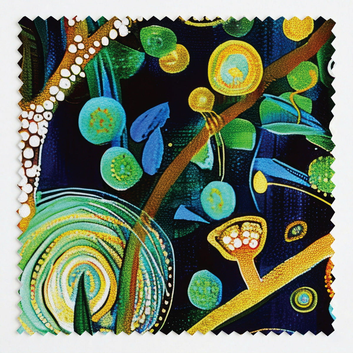 Halo - Fabric - Painted Paper