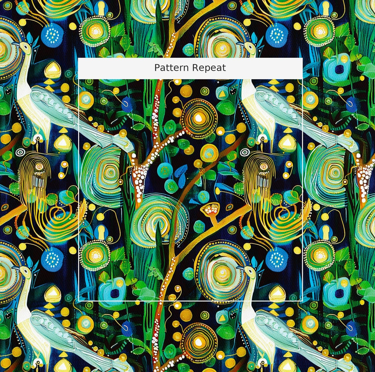 Halo - Fabric - Painted Paper