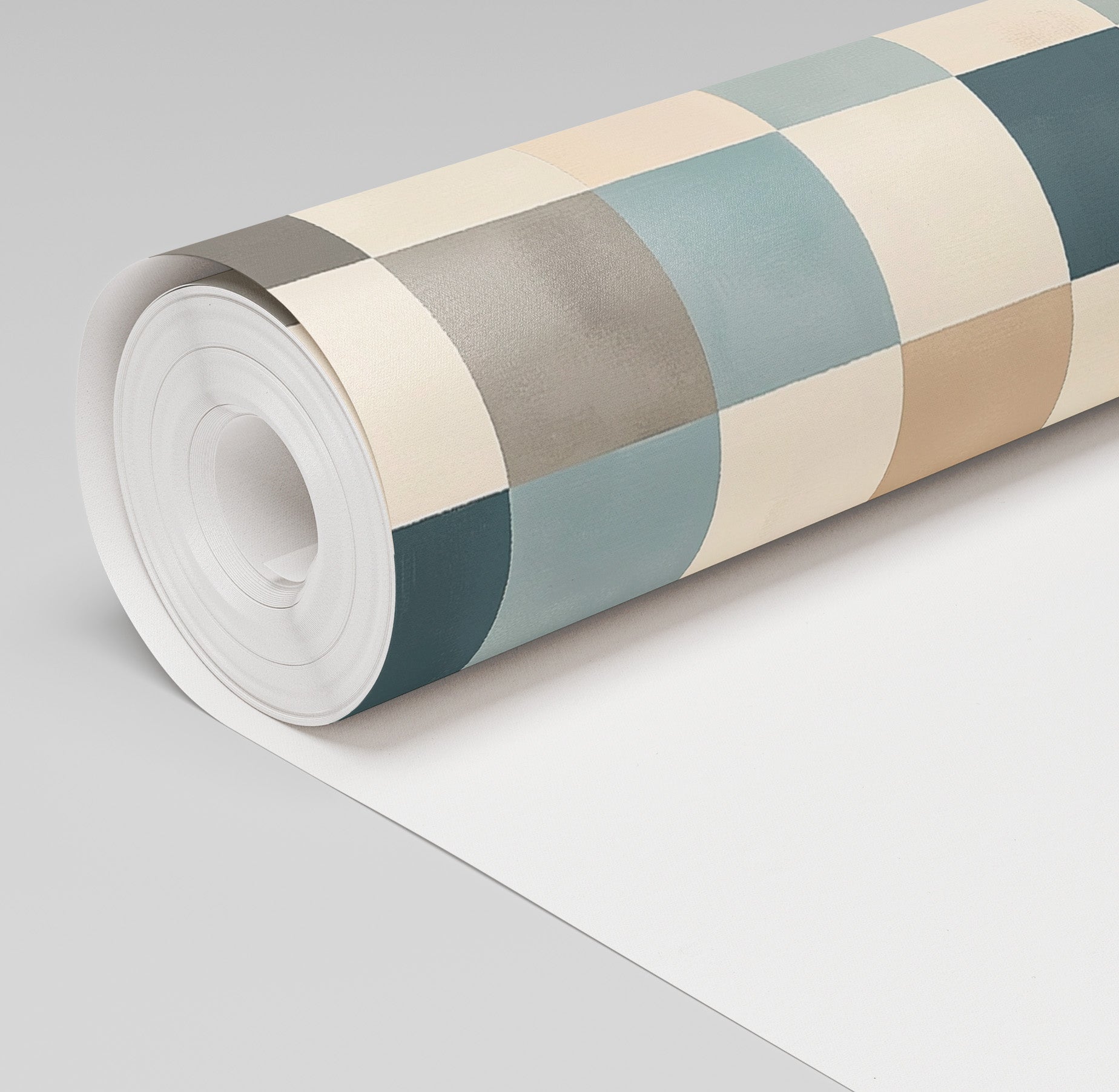 Harbor Check Wallpaper - Painted Paper