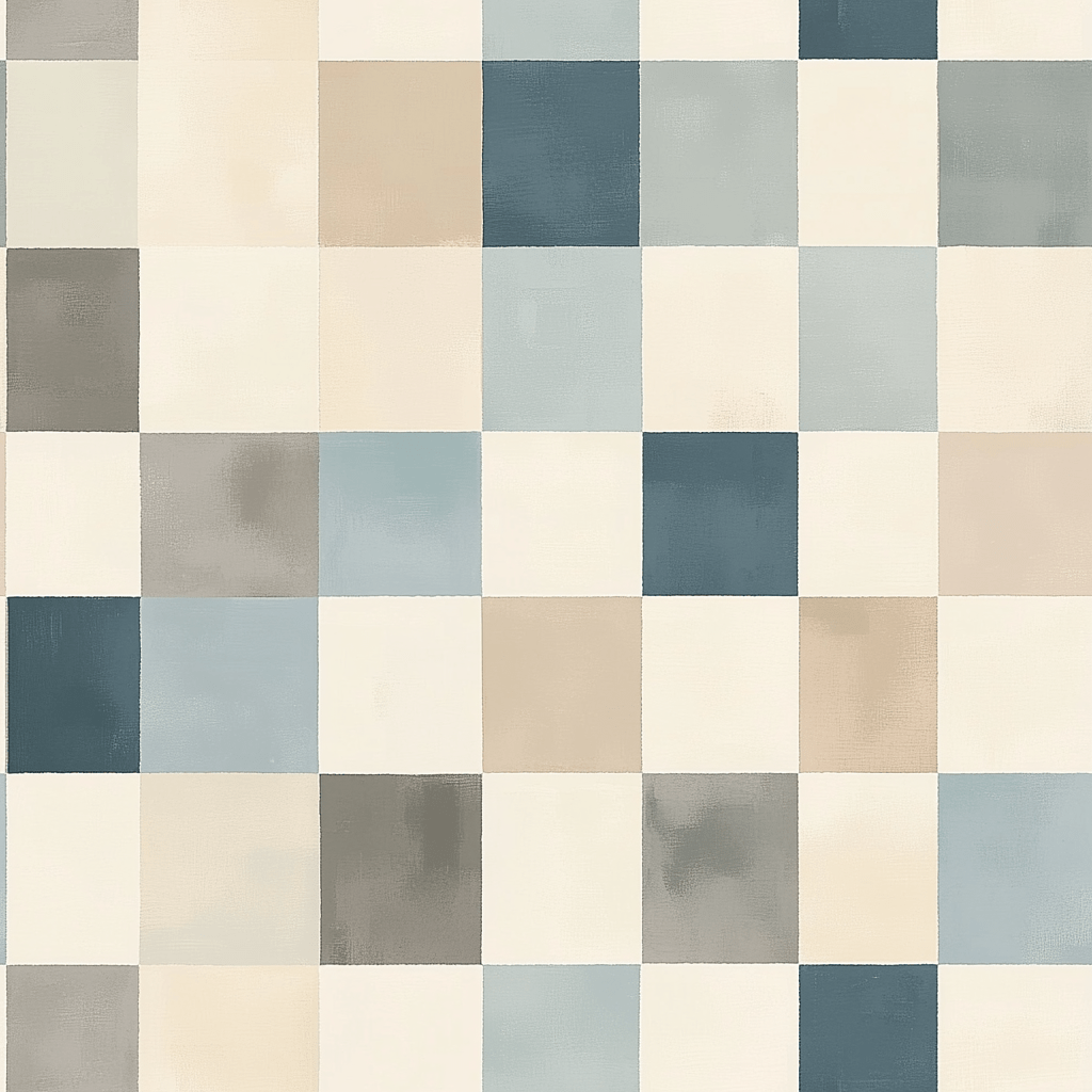 Harbor Check Wallpaper - Painted Paper
