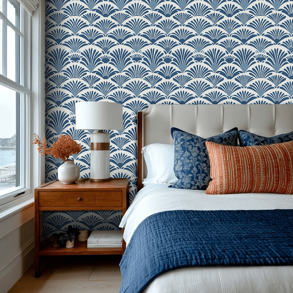Harbor Waterscape Wallpaper - Painted Paper