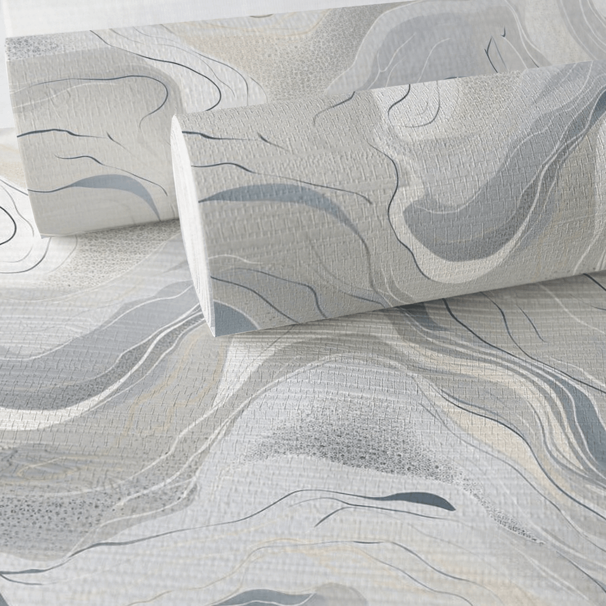 Hartwell Abstract Faux Grasscloth Wallpaper - Painted Paper