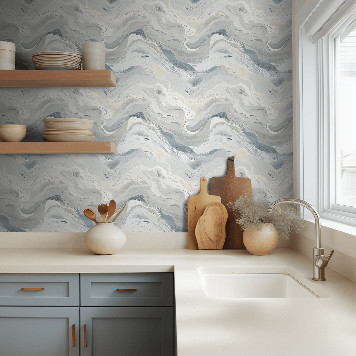 Hartwell Abstract Wallpaper - Painted Paper
