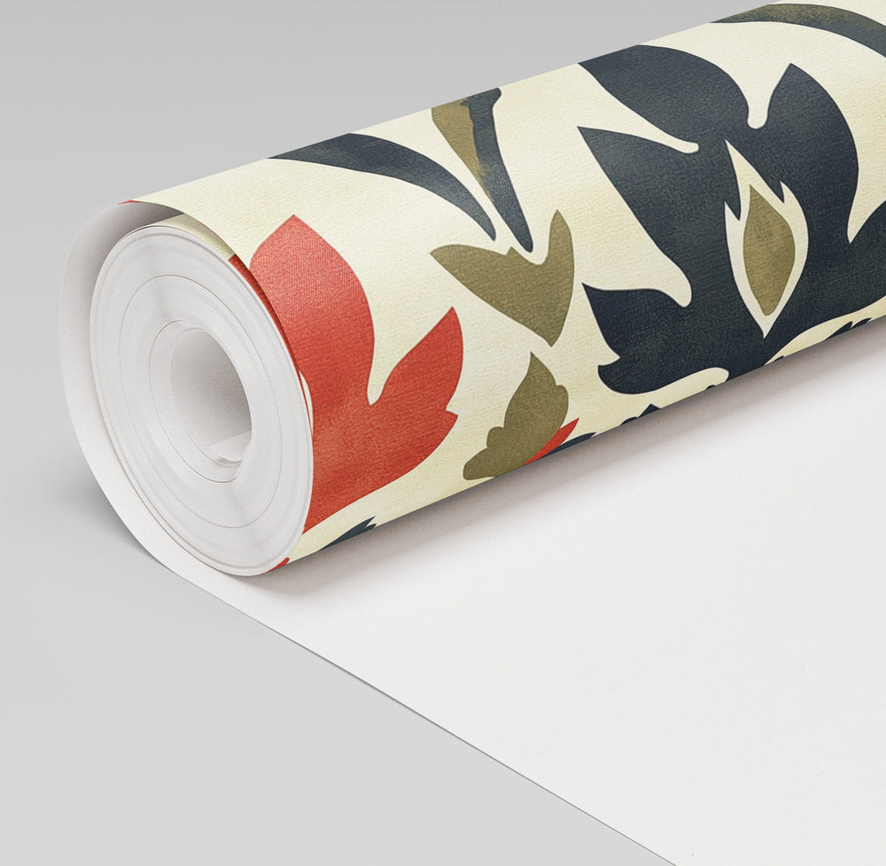 Harvest Flame Wallpaper - Painted Paper
