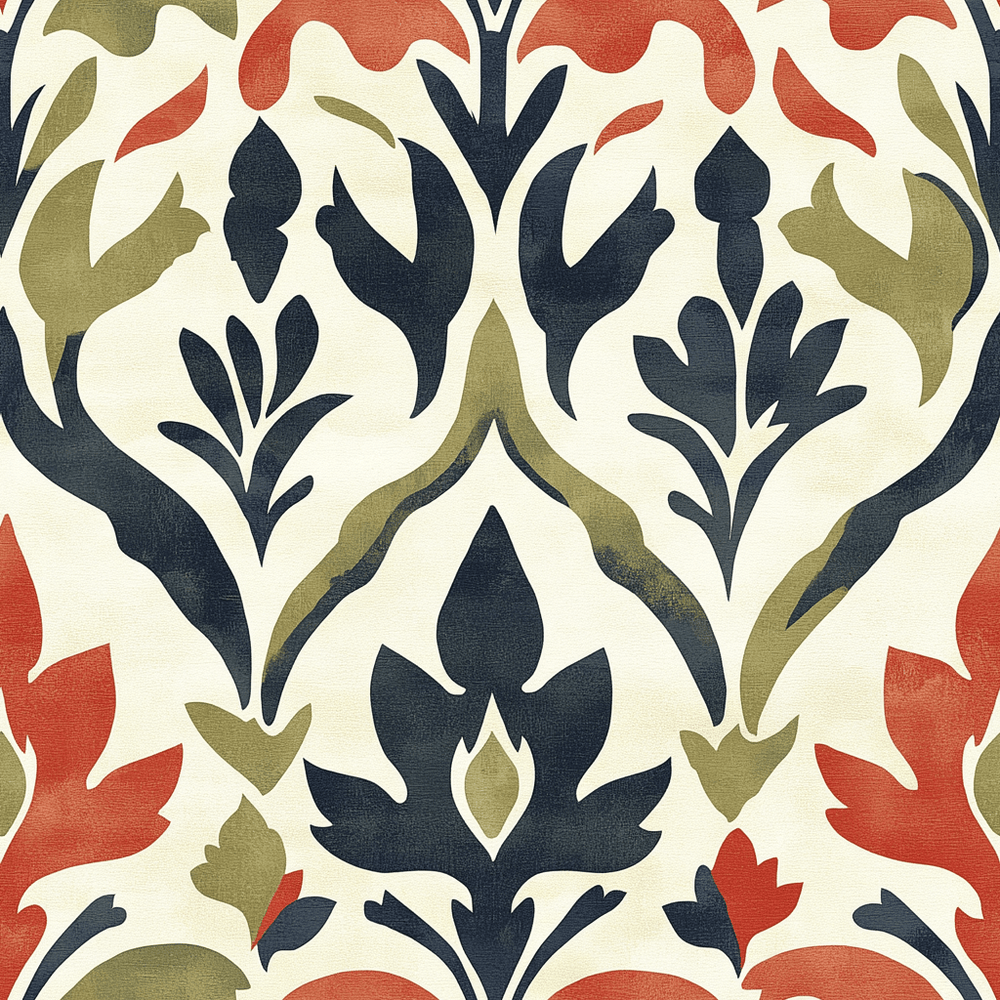 Harvest Flame Wallpaper - Painted Paper