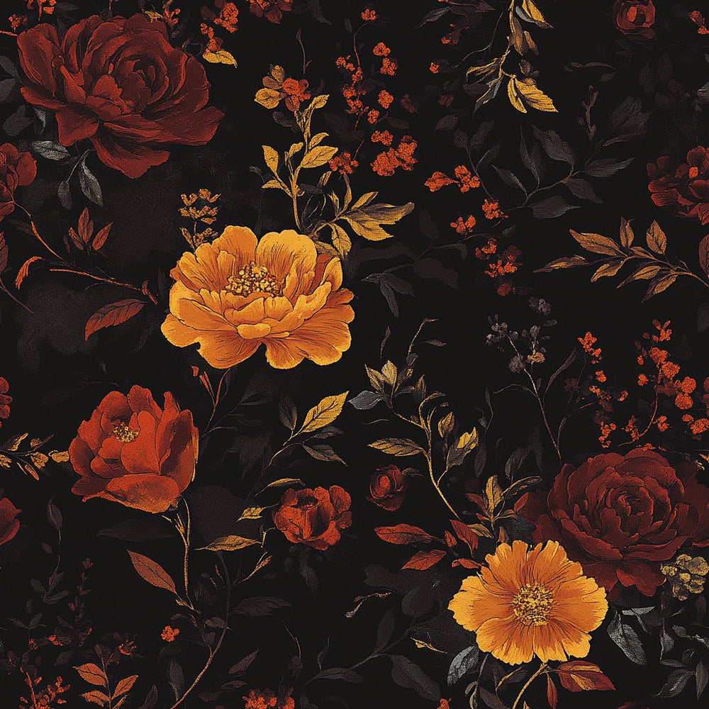 Haunted Floral - Painted Paper