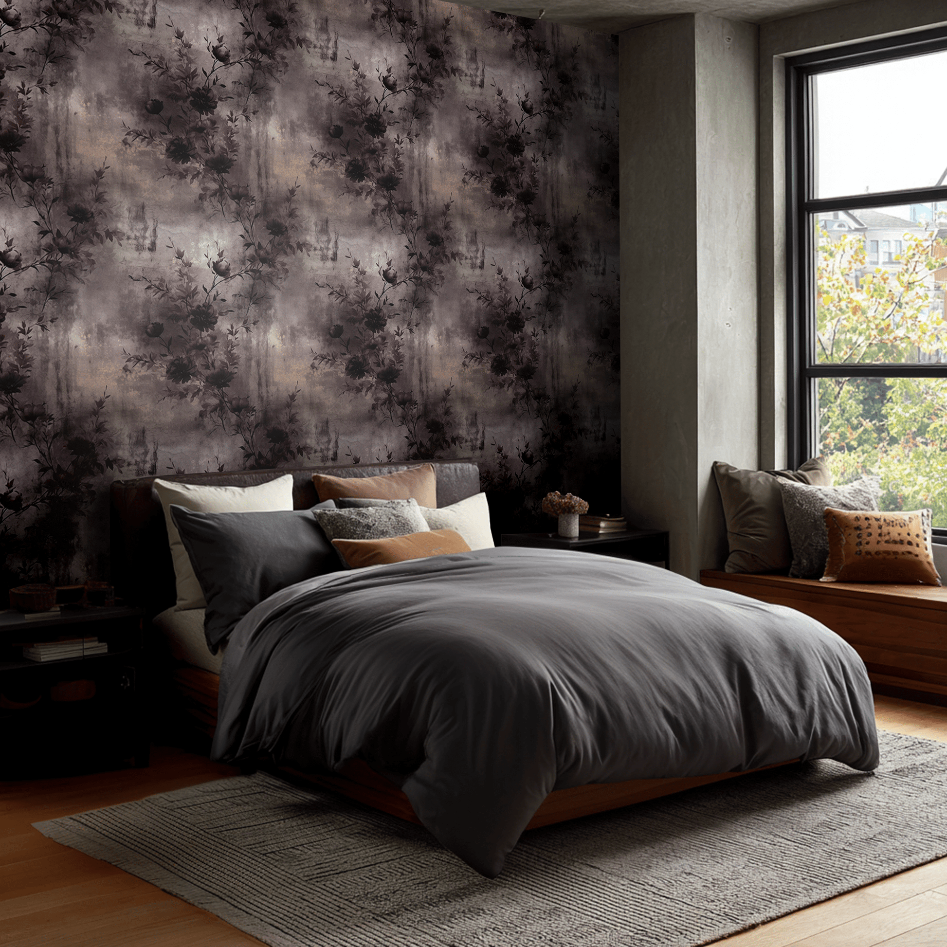 Hayes Flora Wallpaper - Painted Paper