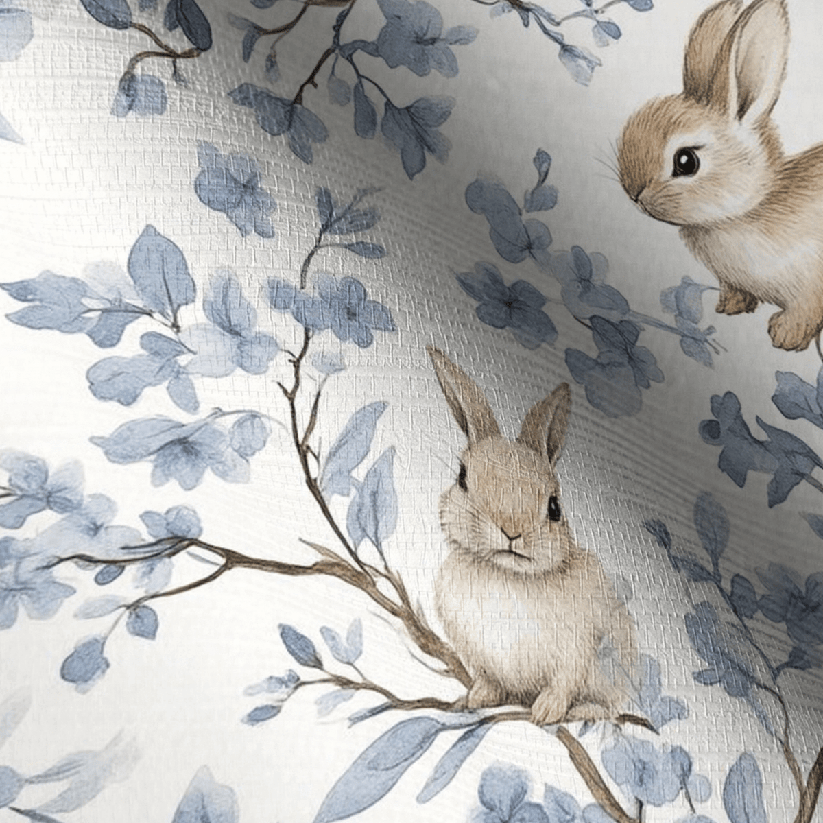 Hazel and Thumper Faux Grasscloth Wallpaper - Painted Paper