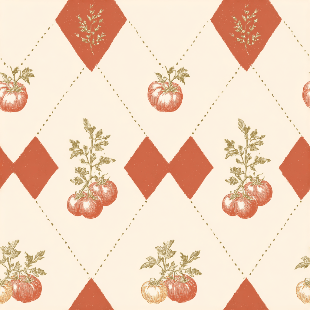 Heirloom Argyle - Painted Paper