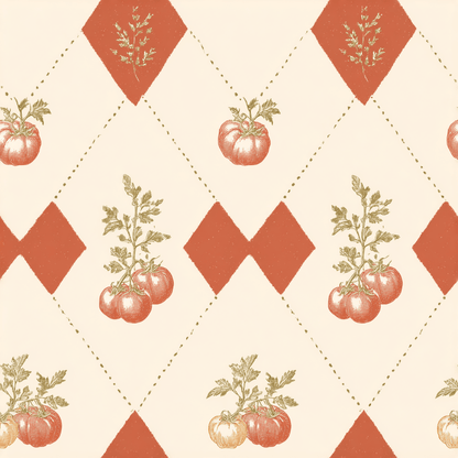 Heirloom Argyle - Painted Paper