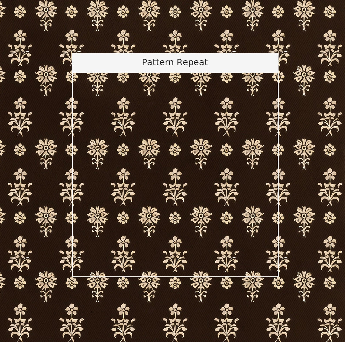 Heirloom Umber Floral - Fabric - Painted Paper