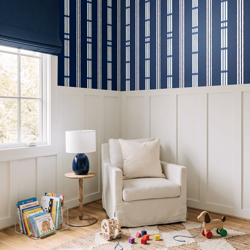 Henry Stripes Wallpaper - Painted Paper
