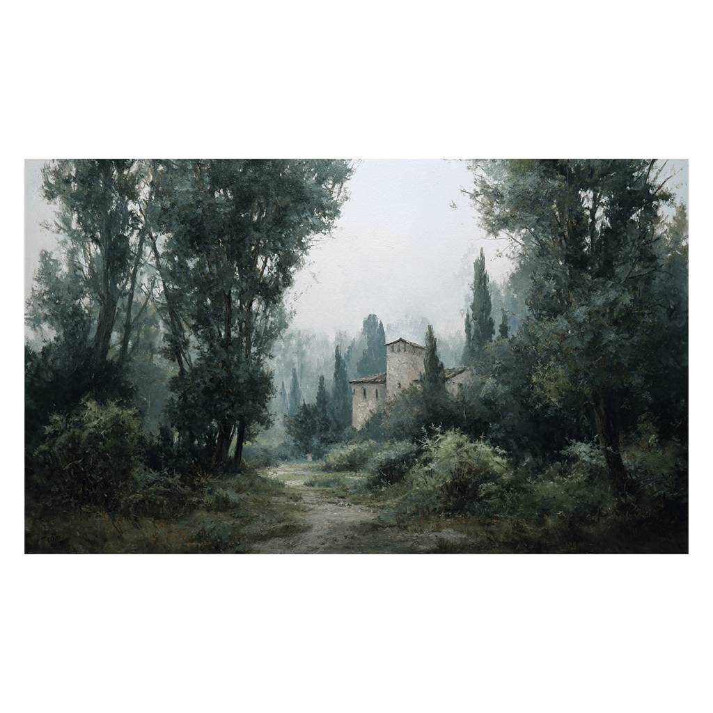 Hidden Estate - Tapestry - Painted Paper