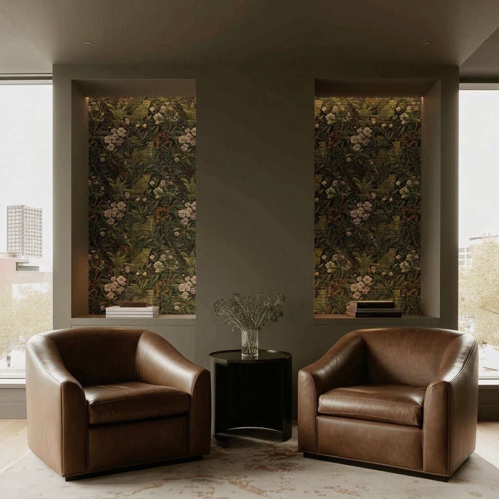 High Meadow Faux Grasscloth Wallpaper - Painted Paper