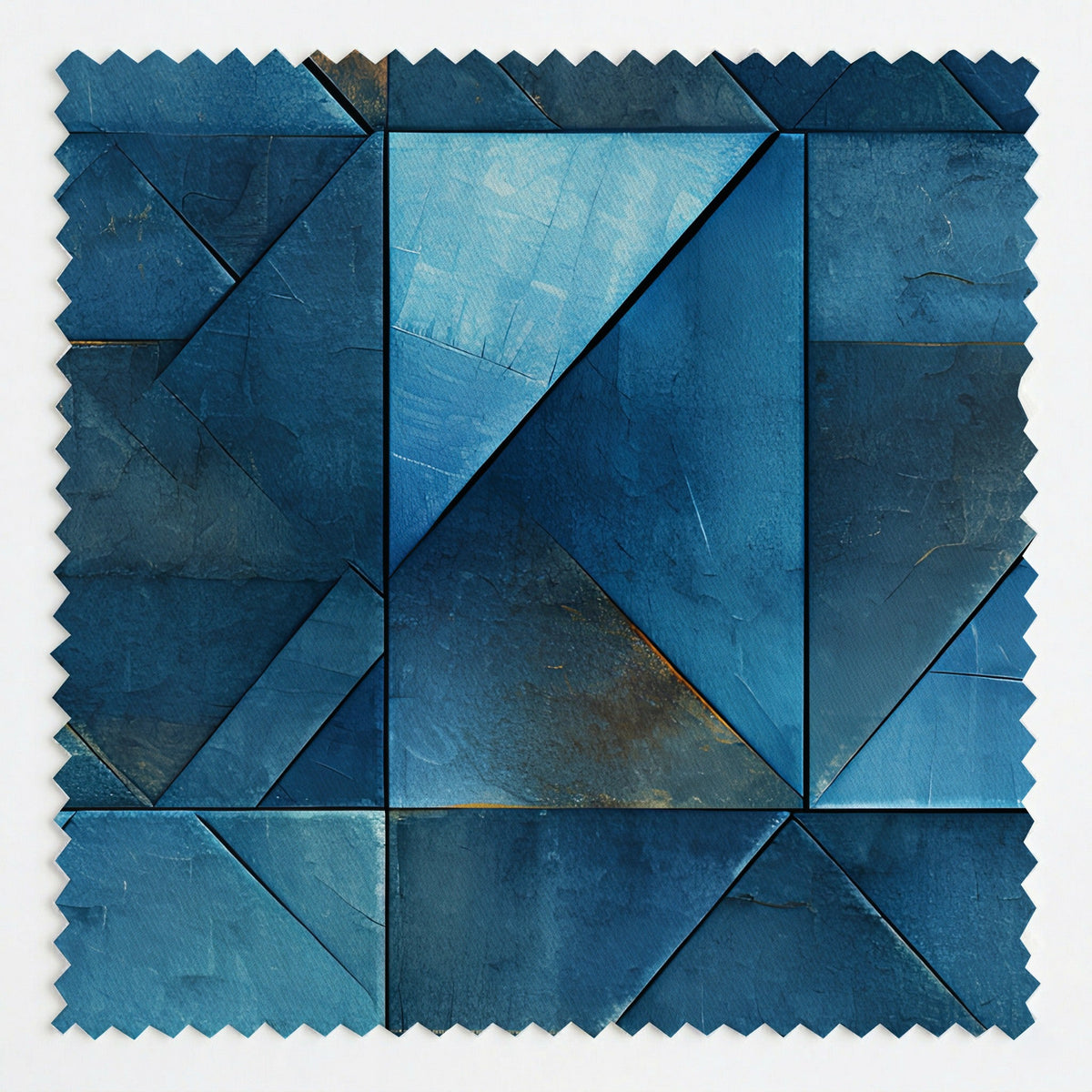 Hollis Blue - Fabric - Painted Paper