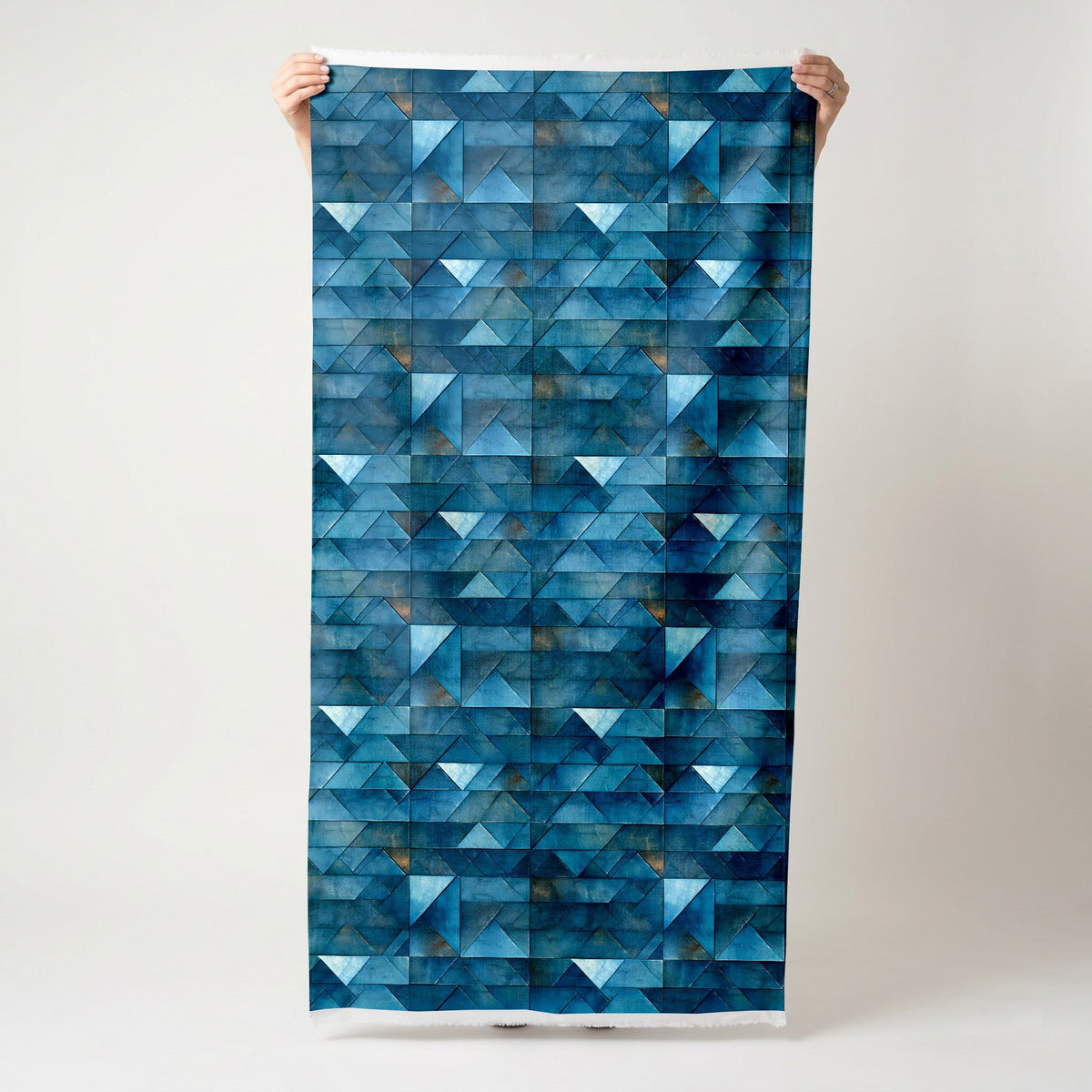 Hollis Blue - Fabric - Painted Paper