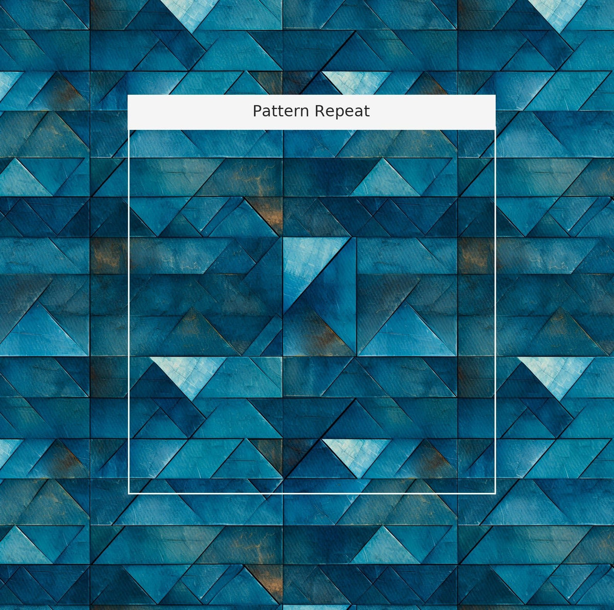 Hollis Blue - Fabric - Painted Paper
