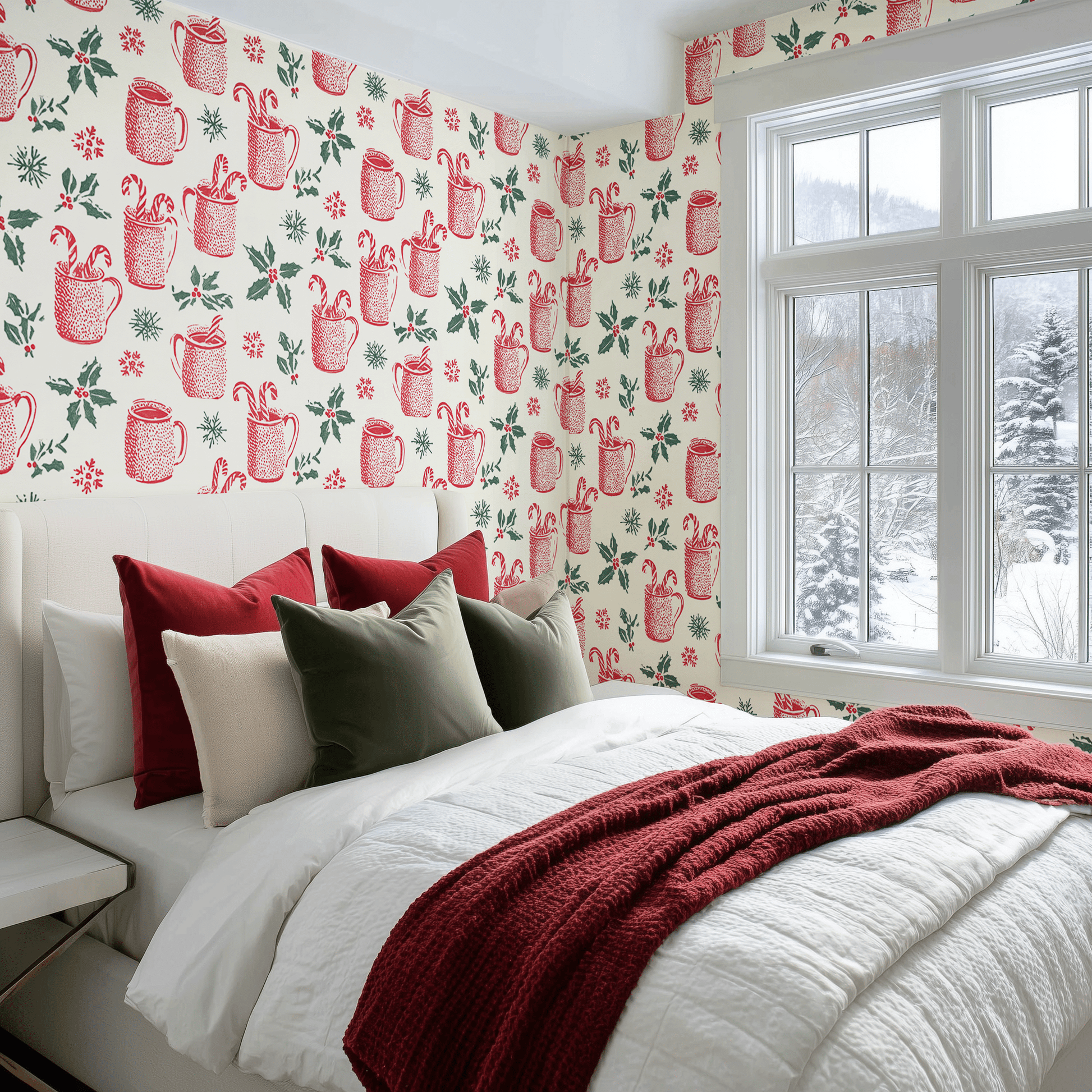 Holly & Hearth Wallpaper - Painted Paper