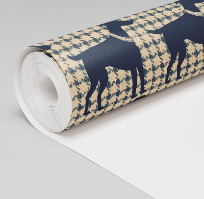 Houndstooth Heritage Wallpaper - Painted Paper