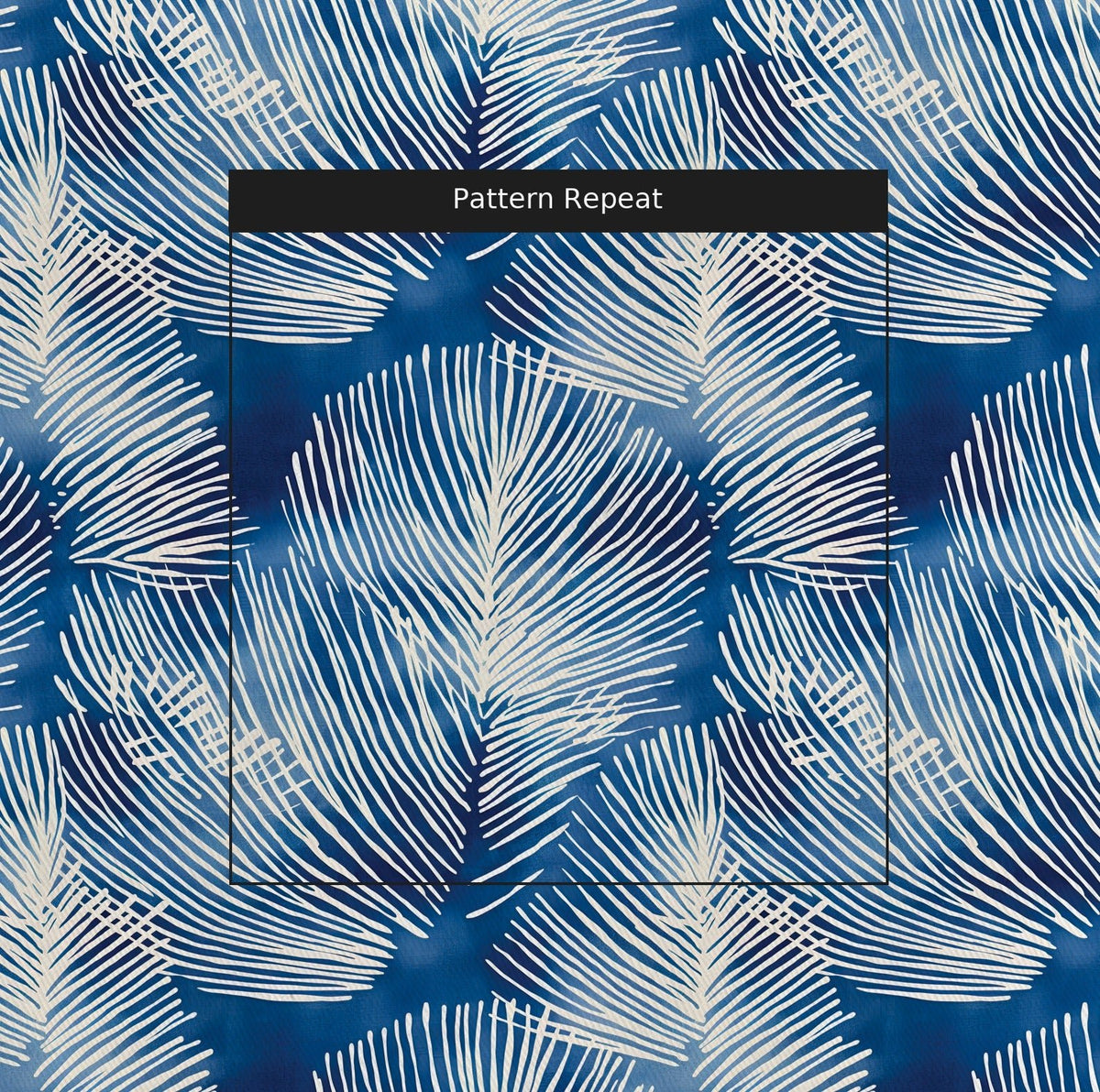 Indigo Shibori - Fabric - Painted Paper