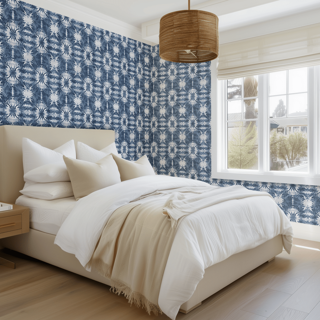 Indigo Tide Wallpaper - Painted Paper