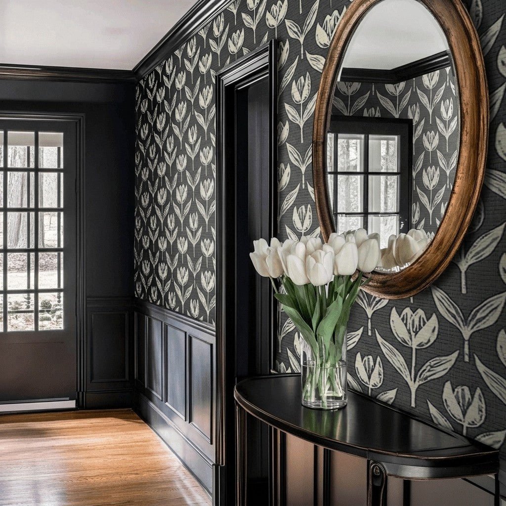 Inez Faux Grasscloth Wallpaper - Painted Paper