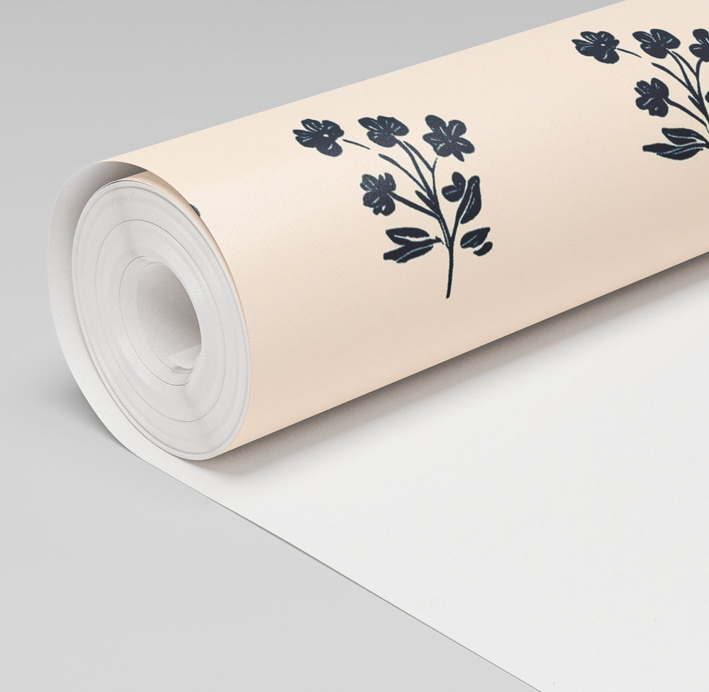 Inked Bloom Wallpaper - Painted Paper