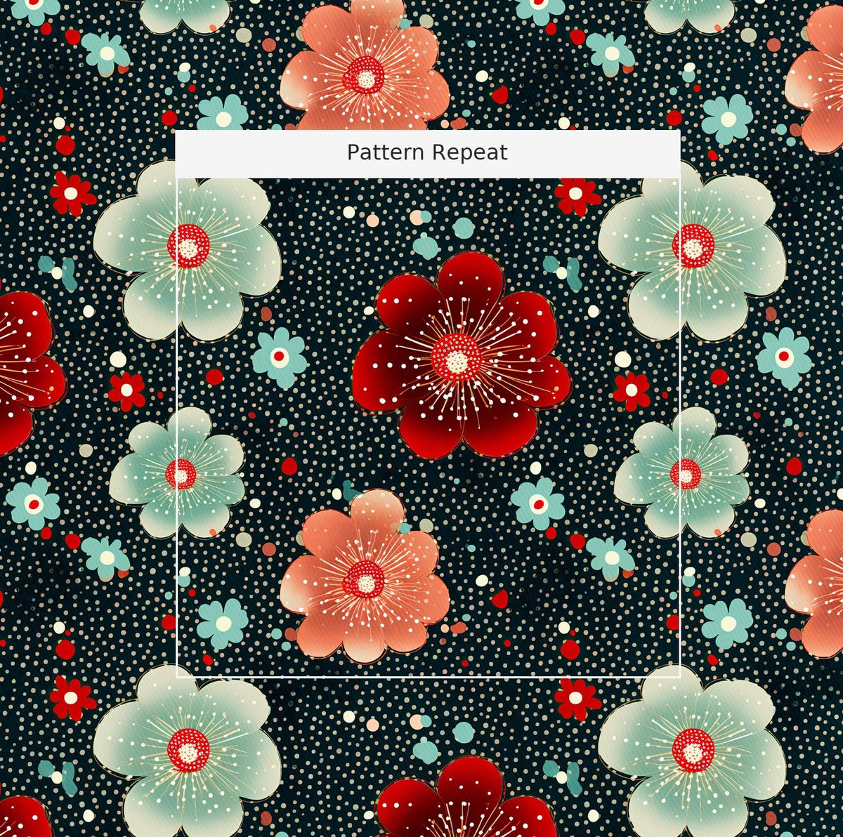 Isabella Floral - Fabric - Painted Paper