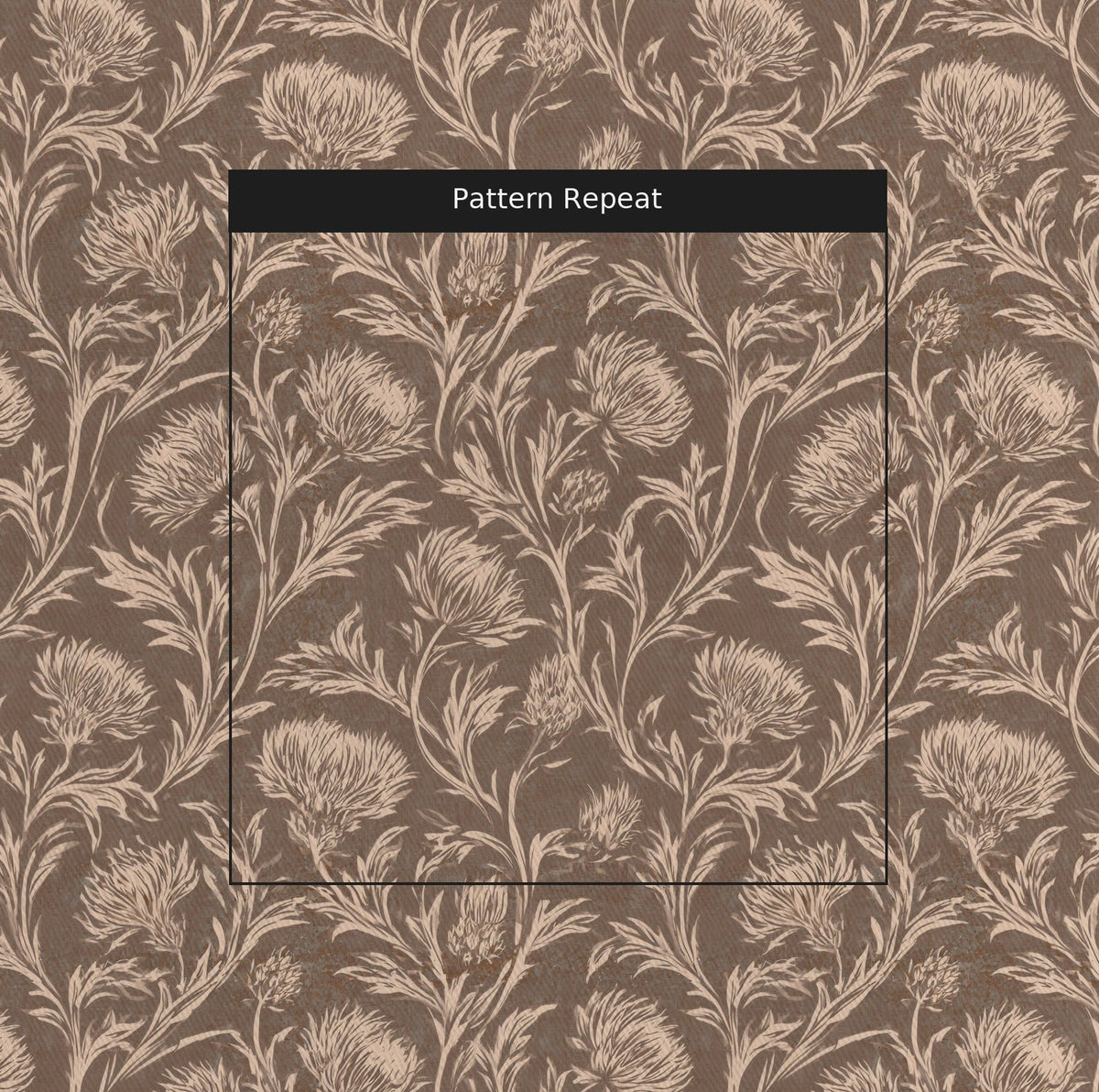 Isadora Thistle - Fabric - Painted Paper