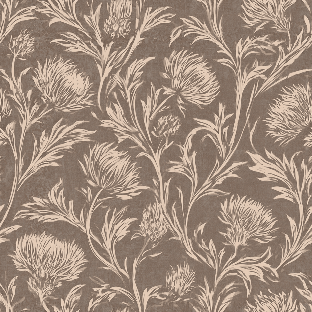 Isadora Thistle Wallpaper - Painted Paper