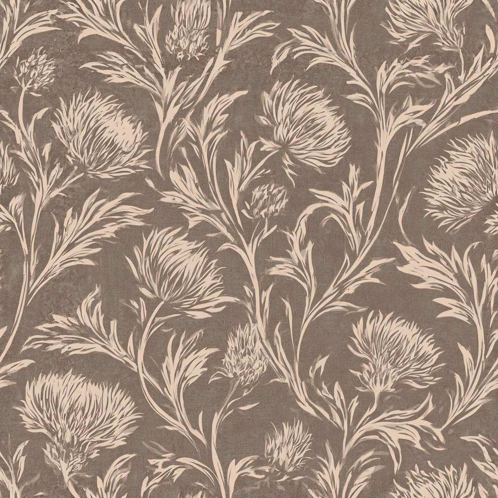 Isadora Thistle Wallpaper - Painted Paper