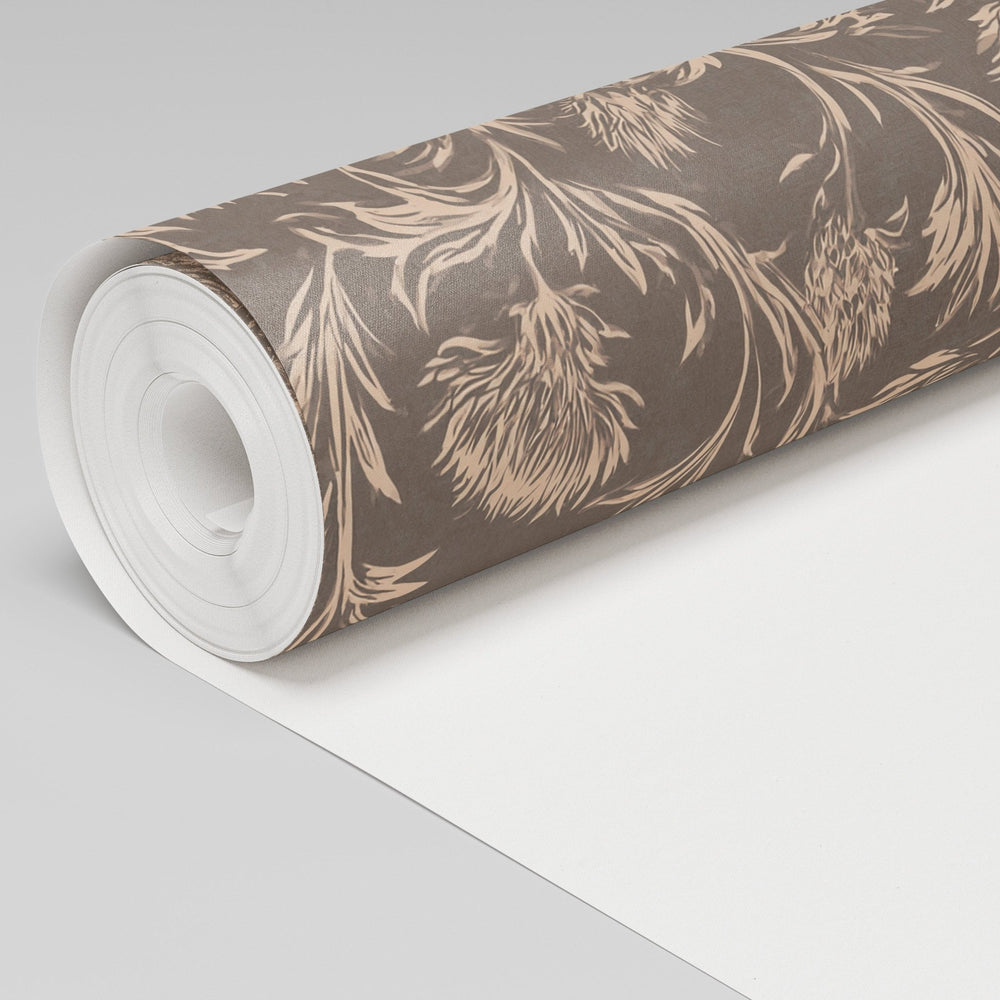 Isadora Thistle Wallpaper - Painted Paper