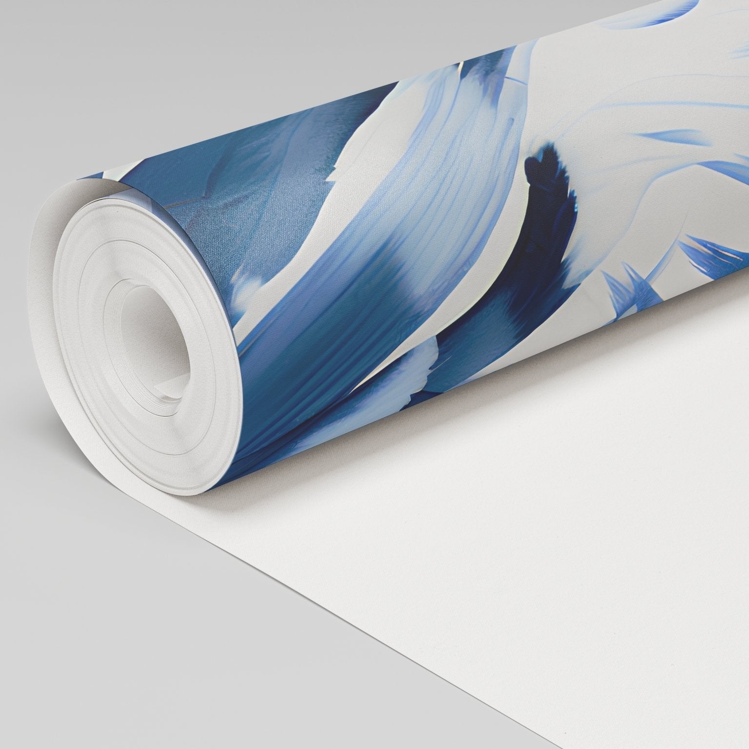 Isla Azure Flow Mural - Painted Paper