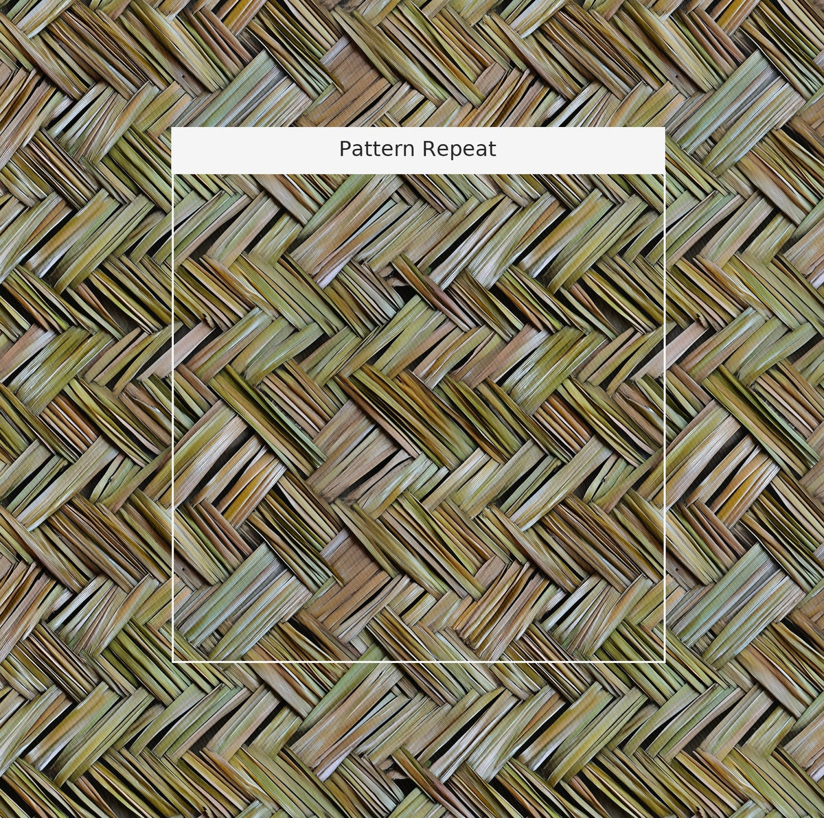 Island Cane - Fabric - Painted Paper