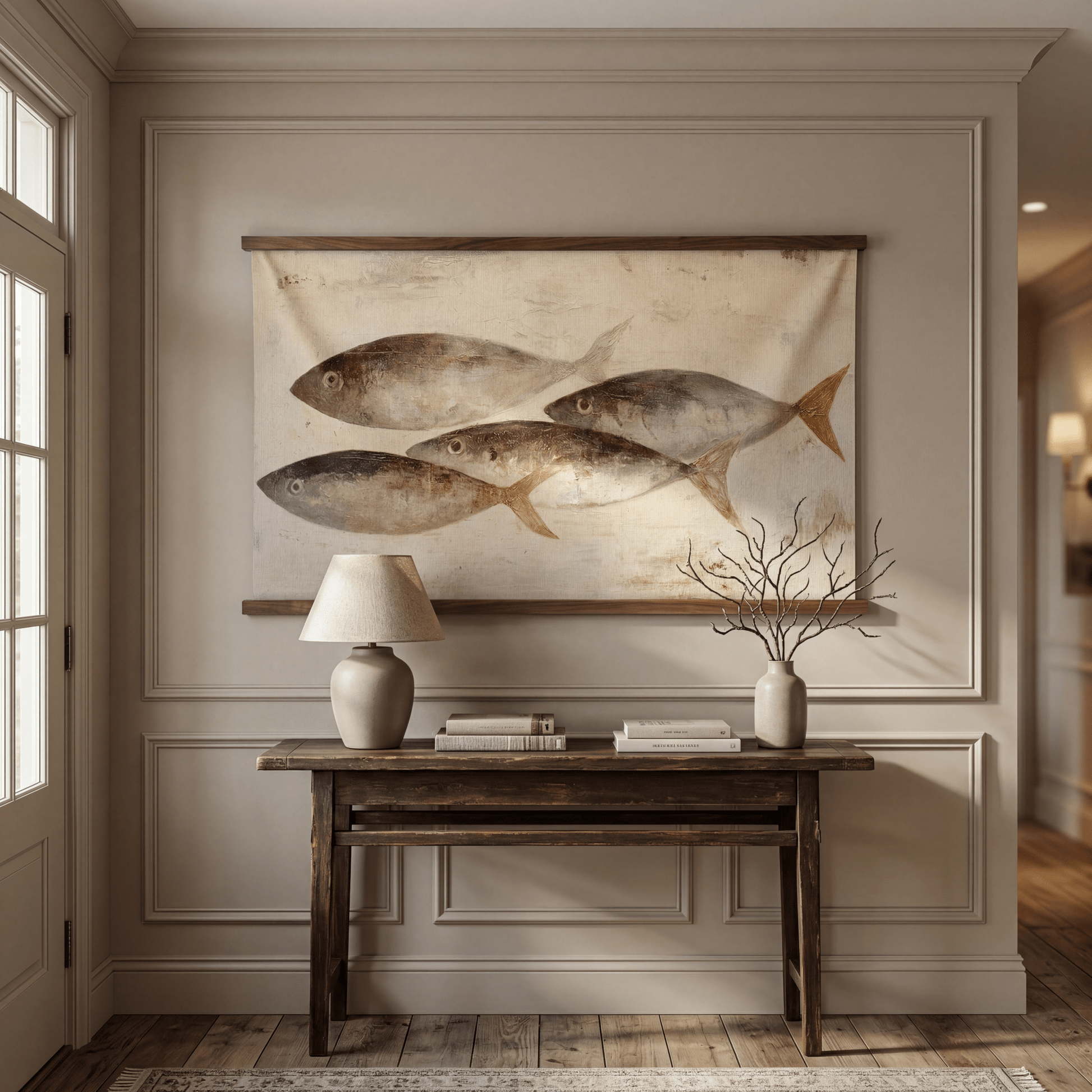 Ivory Current - Tapestry - Painted Paper